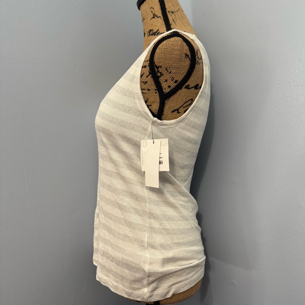 Liz Claiborne Silver Striped Tank Top - Picture 4 of 11